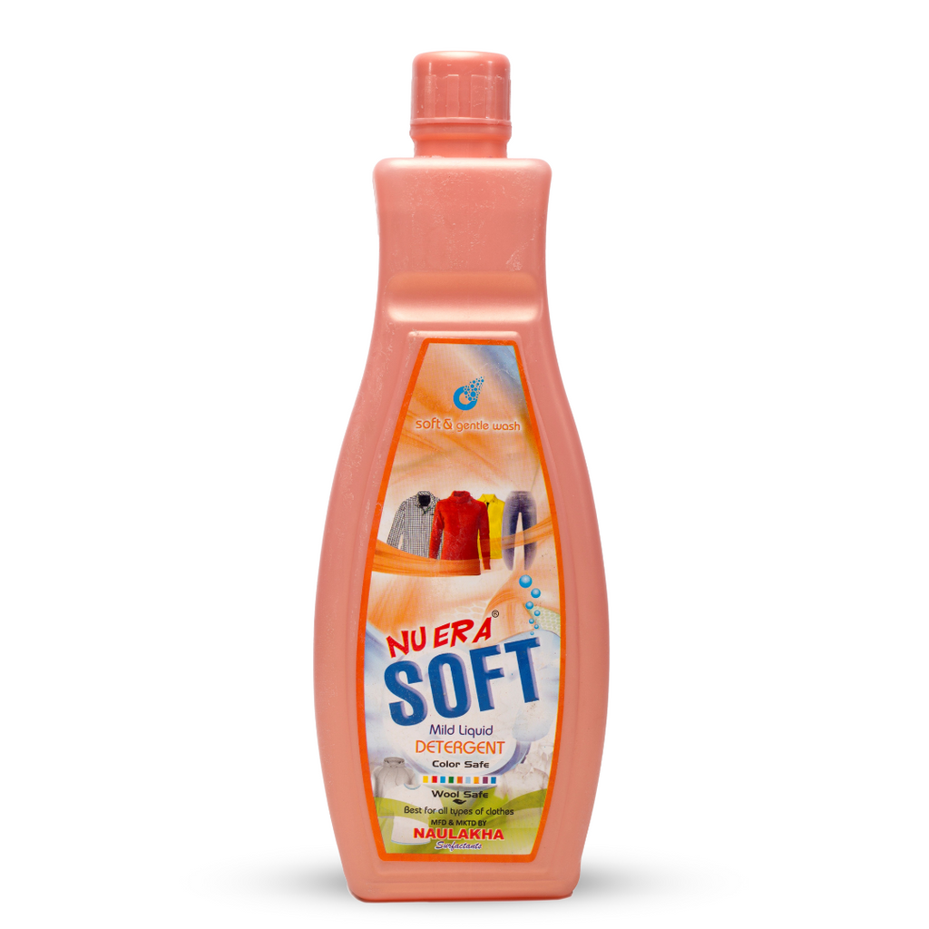 NUERA Soft Mild Liquid Detergent | Colour Safe & Wool Safe | 1kg & 4kg