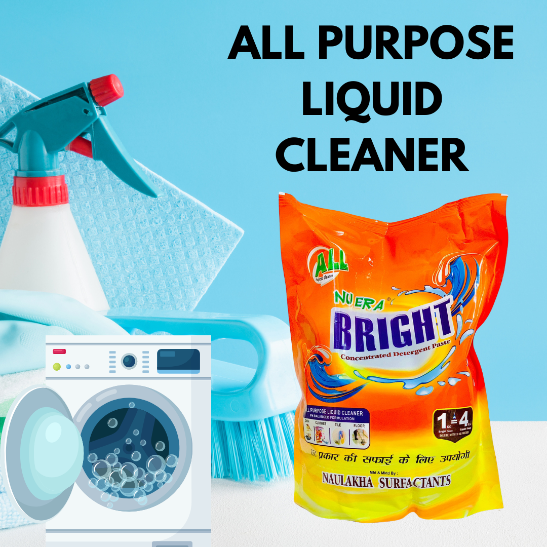 NUERA Bright Concentrated Liquid Detergent | Multipurpose | 1kg