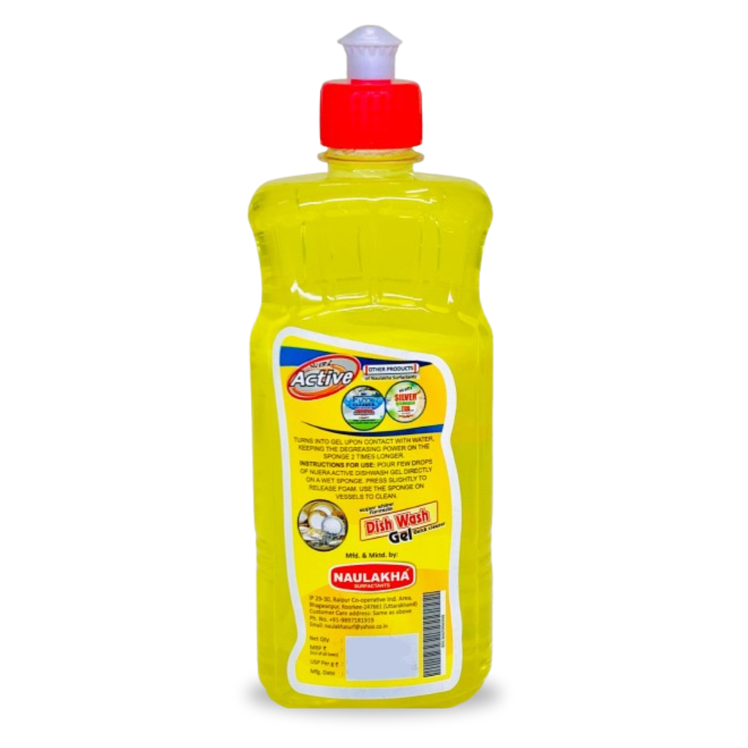 NUERA Active Dishwash Gel | 500g (Pack of 2) | 2kg | 5kg